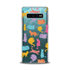 Lex Altern Bright Drawing Cats Samsung Galaxy Case