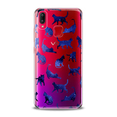 Lex Altern TPU Silicone VIVO Case Blue Watercolor Cats