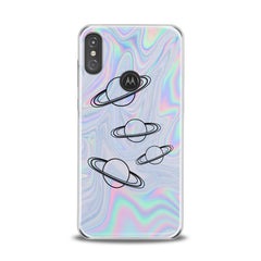 Lex Altern TPU Silicone Motorola Case Rainbow Saturn