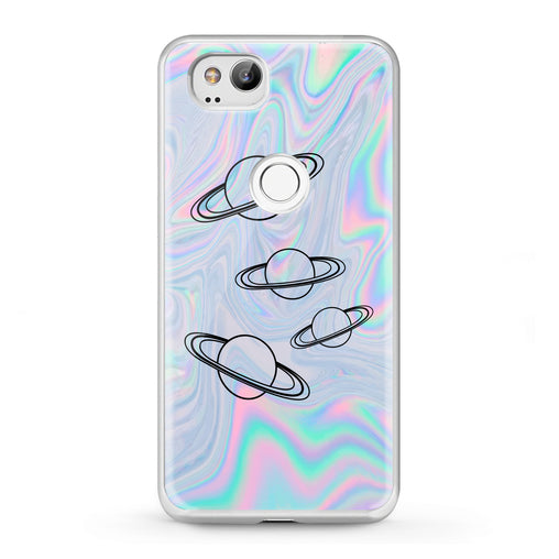 Lex Altern Google Pixel Case Rainbow Saturn