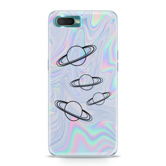 Lex Altern TPU Silicone Oppo Case Rainbow Saturn