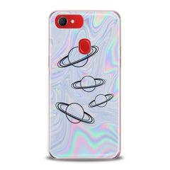 Lex Altern TPU Silicone Oppo Case Rainbow Saturn