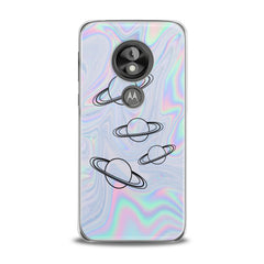 Lex Altern TPU Silicone Motorola Case Rainbow Saturn