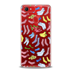 Lex Altern TPU Silicone Oppo Case Colored Socks Pattern