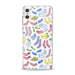 Lex Altern TPU Silicone Motorola Case Colored Socks Pattern