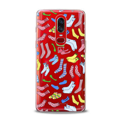 Lex Altern TPU Silicone OnePlus Case Colored Socks Pattern