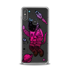 Lex Altern TPU Silicone Motorola Case Cat Astronaut