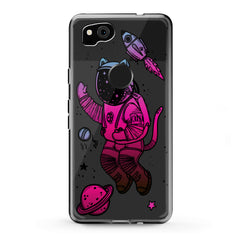 Lex Altern TPU Silicone Google Pixel Case Cat Astronaut