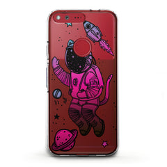 Lex Altern TPU Silicone Google Pixel Case Cat Astronaut