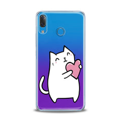 Lex Altern TPU Silicone Lenovo Case White Lovely Feline