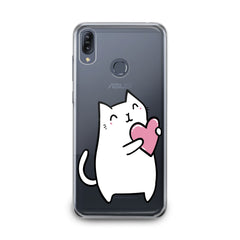 Lex Altern TPU Silicone Asus Zenfone Case White Lovely Feline