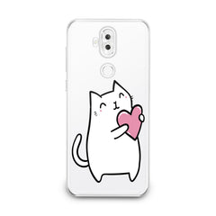 Lex Altern White Lovely Feline Asus Zenfone Case