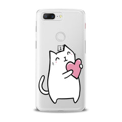 Lex Altern White Lovely Feline OnePlus Case