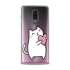 Lex Altern TPU Silicone OnePlus Case White Lovely Feline