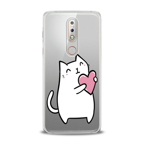 Lex Altern White Lovely Feline Nokia Case