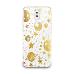 Lex Altern TPU Silicone Asus Zenfone Case Golden Space Art