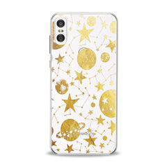 Lex Altern TPU Silicone Motorola Case Golden Space Art