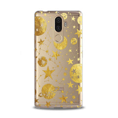 Lex Altern TPU Silicone Lenovo Case Golden Space Art