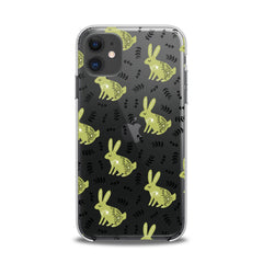 Lex Altern TPU Silicone iPhone Case Green Bunnies