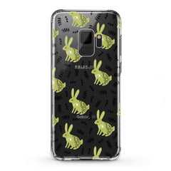 Lex Altern TPU Silicone Samsung Galaxy Case Green Bunnies