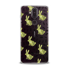 Lex Altern TPU Silicone Nokia Case Green Bunnies