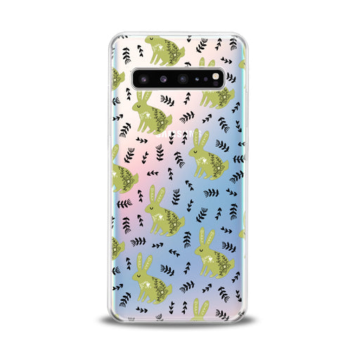 Lex Altern Green Bunnies Samsung Galaxy Case