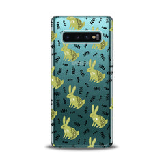 Lex Altern TPU Silicone Samsung Galaxy Case Green Bunnies