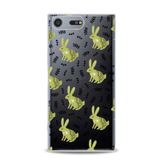 Lex Altern TPU Silicone Sony Xperia Case Green Bunnies