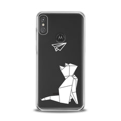 Lex Altern TPU Silicone Motorola Case Origami Cat