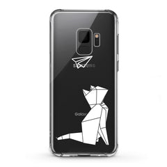 Lex Altern TPU Silicone Samsung Galaxy Case Origami Cat