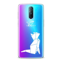 Lex Altern TPU Silicone Oppo Case Origami Cat