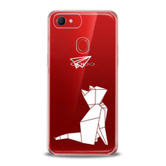 Lex Altern TPU Silicone Oppo Case Origami Cat