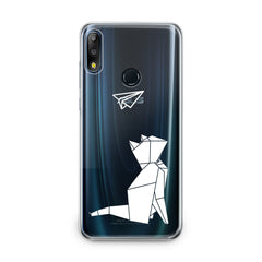 Lex Altern TPU Silicone Asus Zenfone Case Origami Cat