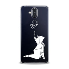 Lex Altern TPU Silicone Nokia Case Origami Cat