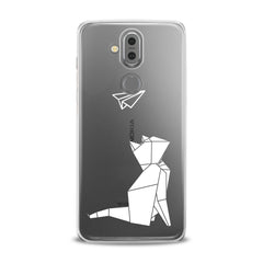 Lex Altern TPU Silicone Phone Case Origami Cat