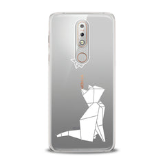 Lex Altern TPU Silicone Nokia Case Origami Cat