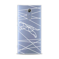 Lex Altern TPU Silicone Sony Xperia Case White Geometric Cat