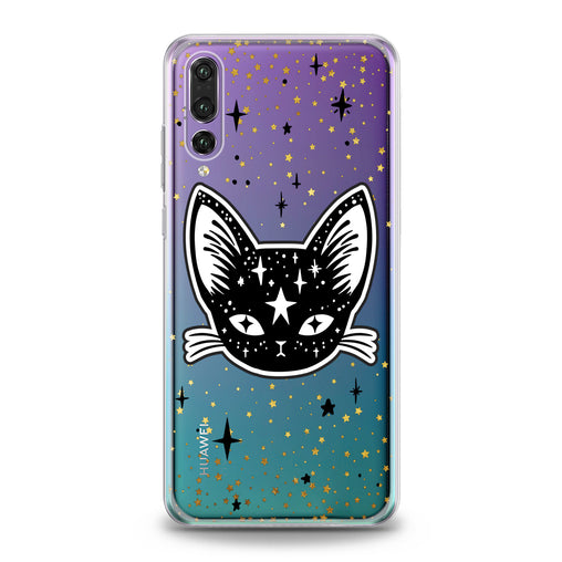 Lex Altern Kawaii Black Kitty Huawei Honor Case