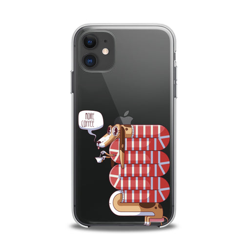 Lex Altern TPU Silicone iPhone Case Sleepy Dachshund