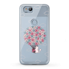 Lex Altern TPU Silicone Google Pixel Case Kitty Bouquet