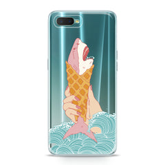 Lex Altern TPU Silicone Oppo Case Shark Ice Cream