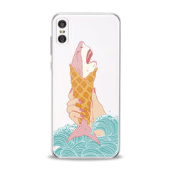 Lex Altern TPU Silicone Motorola Case Shark Ice Cream