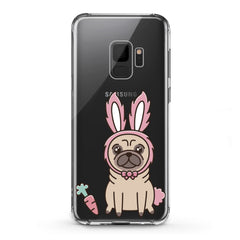 Lex Altern TPU Silicone Samsung Galaxy Case Pug Bunny Ears