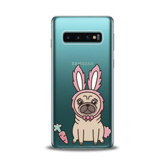 Lex Altern TPU Silicone Samsung Galaxy Case Pug Bunny Ears