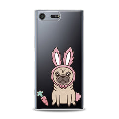 Lex Altern TPU Silicone Sony Xperia Case Pug Bunny Ears