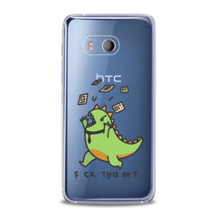 Lex Altern TPU Silicone HTC Case Crazy Dino