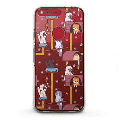 Lex Altern TPU Silicone Google Pixel Case Cranky Pussycats