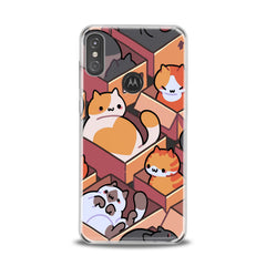 Lex Altern TPU Silicone Motorola Case Cats in Boxes