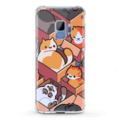 Lex Altern TPU Silicone Samsung Galaxy Case Cats in Boxes