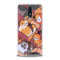 Lex Altern TPU Silicone Oppo Case Cats in Boxes